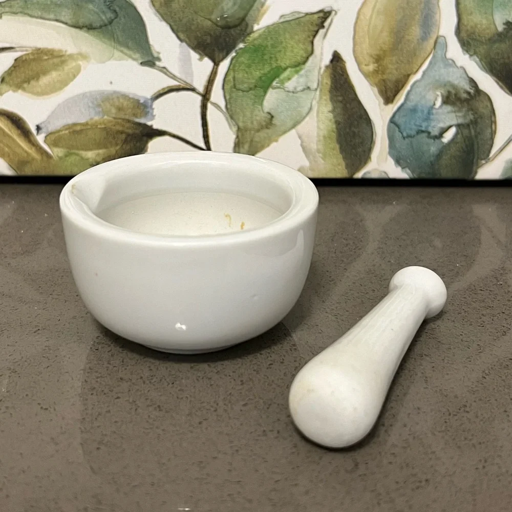 Mini Stoneware Mortar & Pestle Set